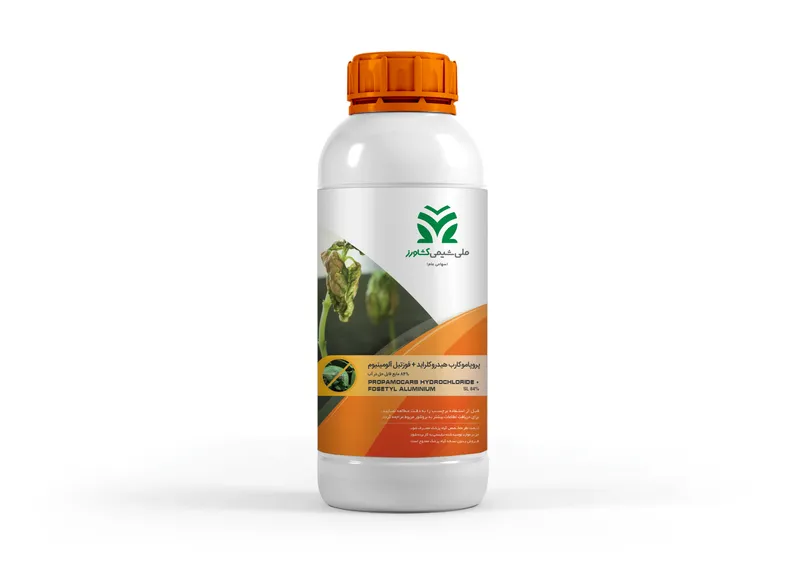 پروپاموکارب هیدروکلراید + فوزتیل آلومینیوم %84 مایع محلول در آب Propamocarb-hydrochloride + Fosetyl-Aluminium SL %84
